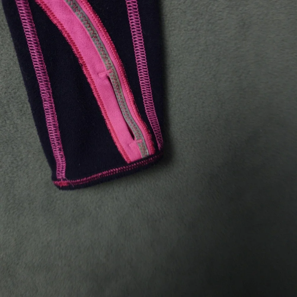 Lululemon Pink & black Full Zipper Athletic‎ Jacket Women's Xsmall/small. C128